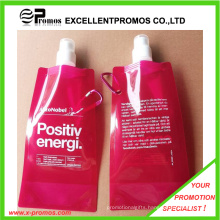 480ml or 16oz Portable Foldable Plastic Water Bottle (EP-B7154S)